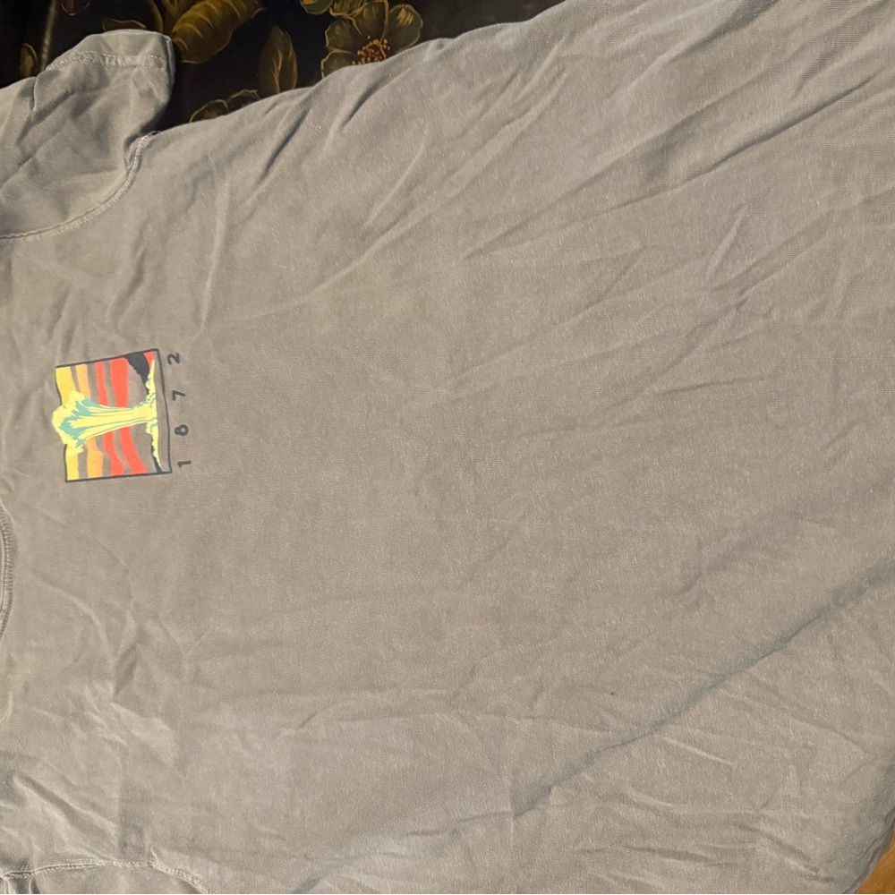 Gray T-Shirt with Yellowstone Graphic by Buzz